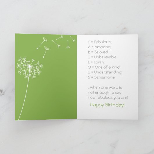 Unglaubliche Mema Sunblumen Karte (Innenseite)