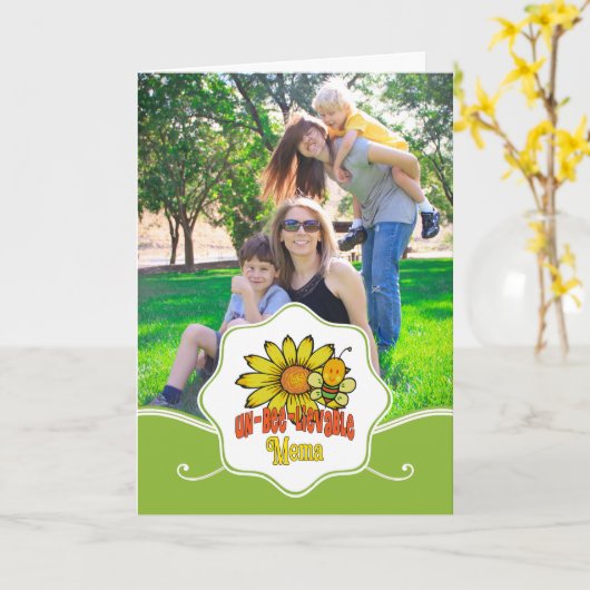 Unglaubliche Mema Sunblumen Karte (Gelbe Blume)