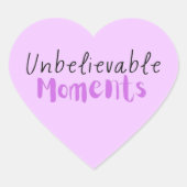 Unglaubliche Momente Sticker (Vorderseite)