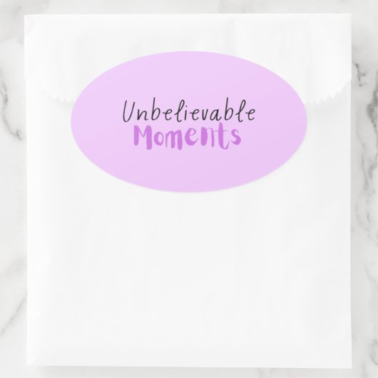 Unglaubliche Momente Sticker (Tasche)