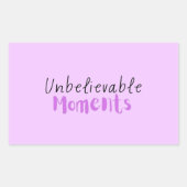 Unglaubliche Momente Sticker (Vorderseite)