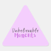 Unglaubliche Momente Sticker (Vorderseite)