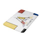 Unglaubliche Neoplastik Art Monogramm. Buchstabe A Badematte (Schrägansicht)