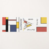 Unglaubliche Neoplastik Art Monogramm. Buchstabe A Yogamatte (Vorderseite (Horizontal))