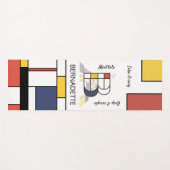 Unglaubliche Neoplastik Art Monogramm. Buchstabe B Yogamatte (Vorderseite (Horizontal))