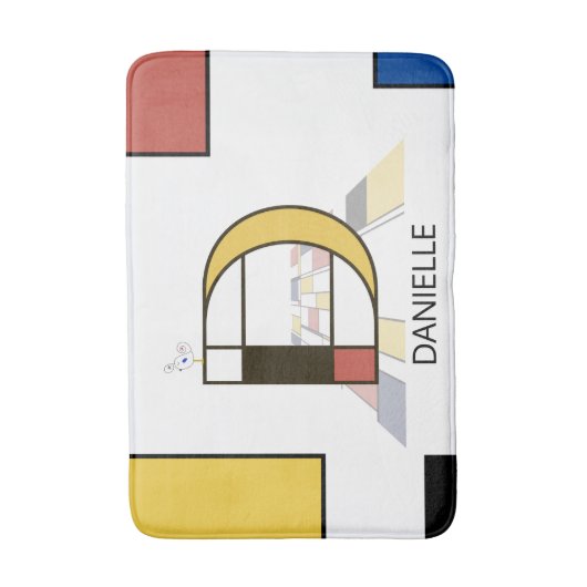 Unglaubliche Neoplastik Art Monogramm. Buchstabe D Badematte (Vorderseite Vertikal)