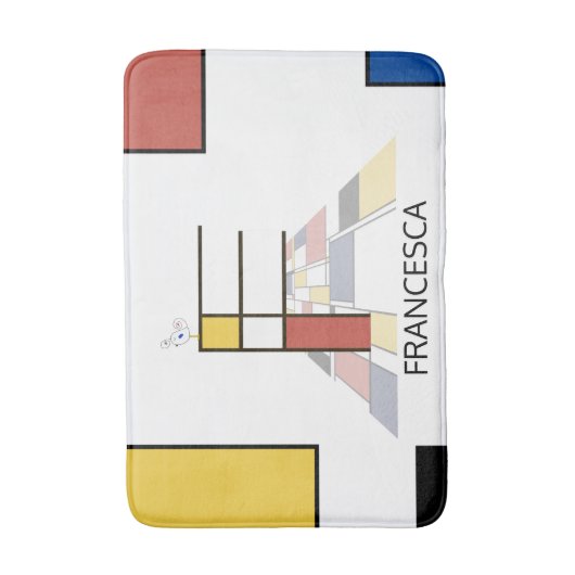 Unglaubliche Neoplastik Art Monogramm. Buchstabe F Badematte