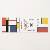 Unglaubliche Neoplastik Art Monogramm. Buchstabe I Yogamatte (Vorderseite (Horizontal))