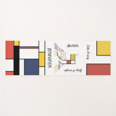 Unglaubliche Neoplastik Art Monogramm. Buchstabe J Yogamatte (Vorderseite (Horizontal))