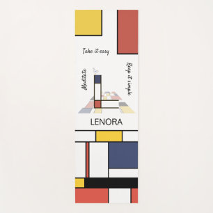 Unglaubliche Neoplastik Art Monogramm. Buchstabe L Yogamatte