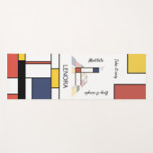 Unglaubliche Neoplastik Art Monogramm. Buchstabe L Yogamatte (Vorderseite (Horizontal))