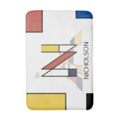 Unglaubliche Neoplastik Art Monogramm. Buchstabe N Badematte (Vorderseite Vertikal)