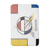 Unglaubliche Neoplastik Art Monogramm. Buchstabe Q Badematte (Vorderseite Vertikal)