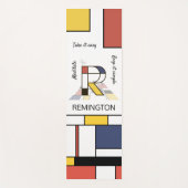 Unglaubliche Neoplastik Art Monogramm. Buchstabe R Yogamatte (Vorderseite)