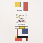 Unglaubliche Neoplastik Art Monogramm. Buchstabe S Yogamatte (Vorderseite)