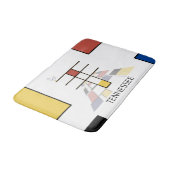 Unglaubliche Neoplastik Art Monogramm. Buchstabe T Badematte (Schrägansicht)