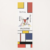 Unglaubliche Neoplastik Art Monogramm. Buchstabe V Yogamatte (Vorderseite)