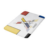 Unglaubliche Neoplastik Art Monogramm. Buchstabe X Badematte (Schrägansicht)