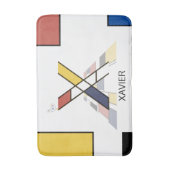 Unglaubliche Neoplastik Art Monogramm. Buchstabe X Badematte (Vorderseite Vertikal)