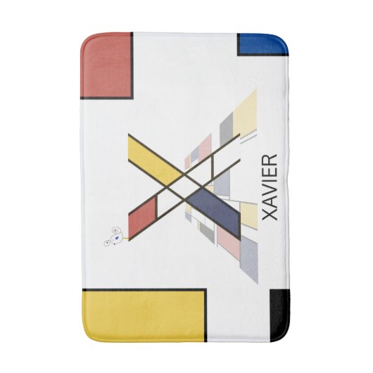 Unglaubliche Neoplastik Art Monogramm. Buchstabe X Badematte (Vorderseite Vertikal)