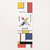 Unglaubliche Neoplastik Art Monogramm. Buchstabe X Yogamatte (Vorderseite)