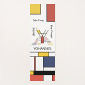 Unglaubliche Neoplastik Art Monogramm. Buchstabe Y Yogamatte (Vorderseite)