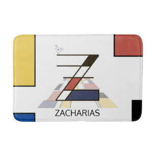 Unglaubliche Neoplastik Art Monogramm. Buchstabe Z Badematte