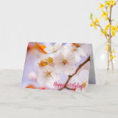 Unglaubliche Schönheit der Sakura-Blume im Frühjah Karte (Gelbe Blume)