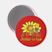 Unglaubliche Schwiegermutter Sonnenblumen Magnet (Vorderseite/Rückseite)