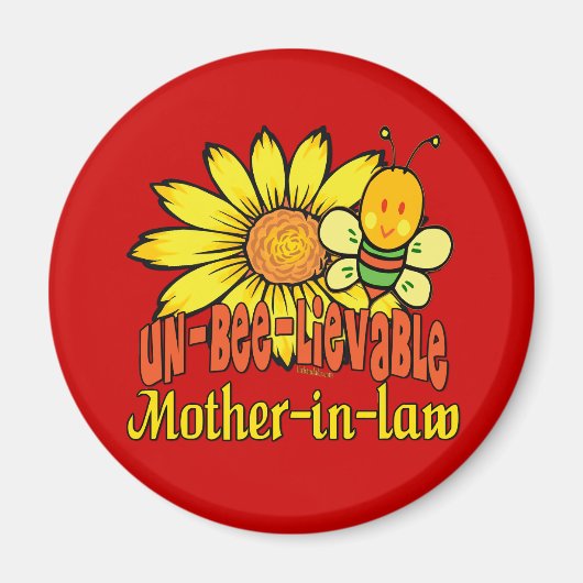 Unglaubliche Schwiegermutter Sonnenblumen Magnet (Vorne)
