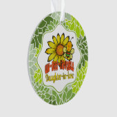 Unglaubliche Schwiegertochter Sonnenblumen und Bie Ornament (Vorderseite)