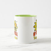 Unglaubliche Schwiegertochter Sonnenblumen und Bie Zweifarbige Tasse (Mittel)