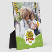 Unglaubliche Tante Sonnenblumen und Bienen Fotoplatte (Seite)