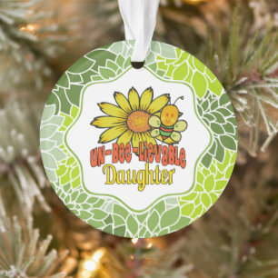 Unglaubliche Tochter Sonnenblumen und Bienen Ornament