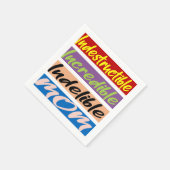 Unglaubliche, unglaubliche, unauslöschliche Mama Serviette (Ecke)