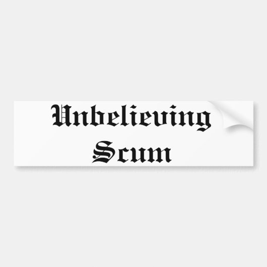 Unglaublicher Autoaufkleber (Vorne)