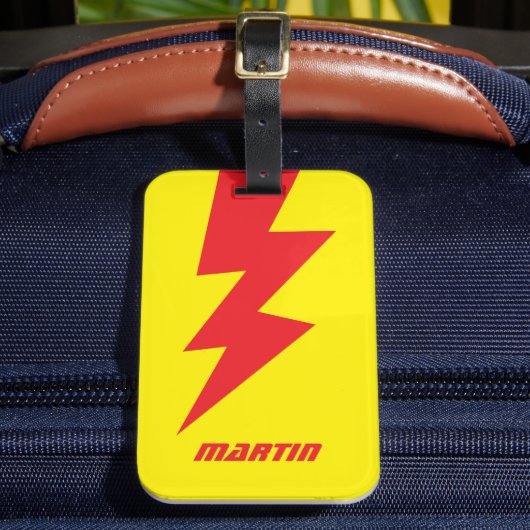 Unglaublicher Blitzschlag-Blitz-Flash-Custom Gepäckanhänger (Vorderseite Insitu 2)