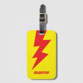 Unglaublicher Blitzschlag-Blitz-Flash-Custom Gepäckanhänger (Vorderseite Vertikal)