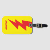 Unglaublicher Blitzschlag-Blitz-Flash-Custom Gepäckanhänger (Vorderseite (Horizontal))