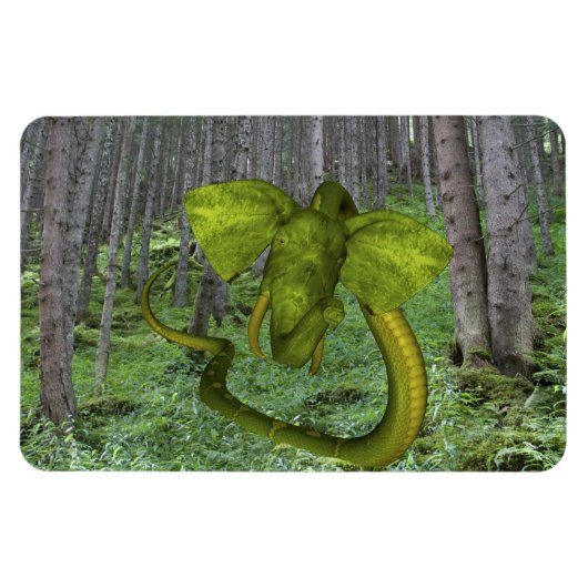 Unglaublicher Elephant Python Magnet (Horizontal)