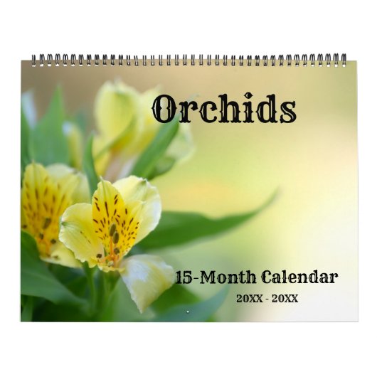 Unglaublicher Orchideenkalender Kalender (Titelbild)