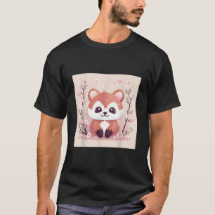 Unglaublicher Roter Panda und Kirschblüten-Ness T-Shirt