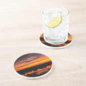 Unglaublicher Sonnenuntergang am Manistee Getränkeuntersetzer (Seite)