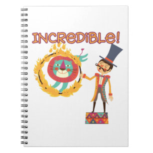 Unglaubliches Circus Journal Notizblock