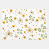 Unglaubliches Design farbenfroh blühend und rosa Geschenkpapier Set (Vorderseite 2)