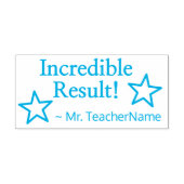 "Unglaubliches Ergebnis!" + Tutor Name Rubber Brie Permastempel (Design)