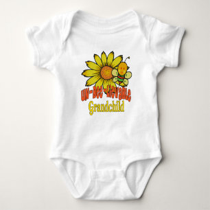 Unglaubliches Großkind Sonnenblumen und Bienen Baby Strampler