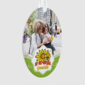 Unglaubliches Großkind Sonnenblumen und Bienen Ornament (Vorderseite)