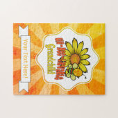 Unglaubliches Großkind Sonnenblumen und Bienen Puzzle (Horizontal)