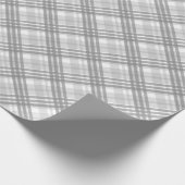 Unglaubliches kariertes Muster in Grau Geschenkpapier (Ecke)